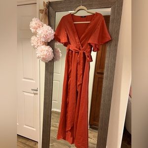 Burnt orange SHEIN dress
